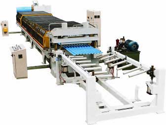 Roof wall panel roll form machines